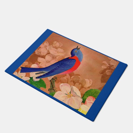 bluebird of geluk deurmat (Schuin)