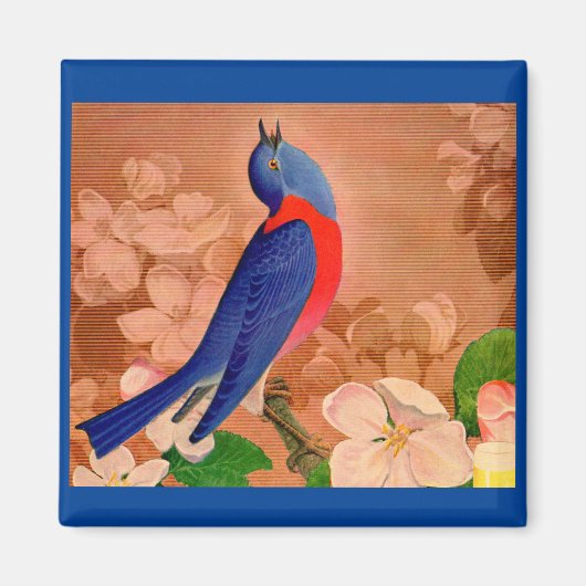 bluebird of geluk magneet (Voorkant)