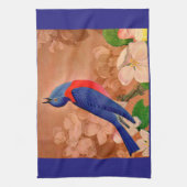 bluebird of geluk theedoek (Verticaal)