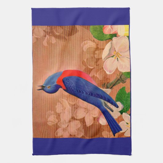 bluebird of geluk theedoek (Verticaal)