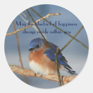 Bluebird of Happiness Inspirerend Sticker