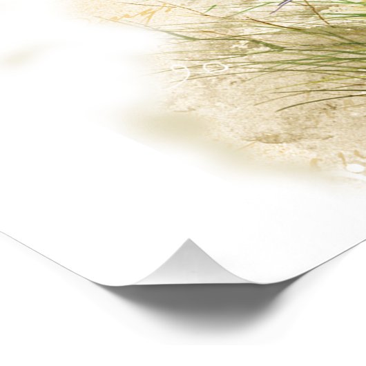 Bluebird on Branch Victor Hugo Inspirerend gedicht Foto Afdruk (Hoek)