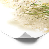 Bluebird on Branch Victor Hugo Inspirerend gedicht Poster (Hoek)