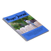  Bluebird on Fence Prayer Journal Notitieboek (Rechterzijde)