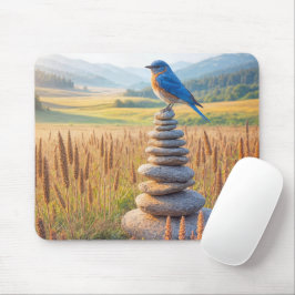 Bluebird op het veld Cairn Muismat