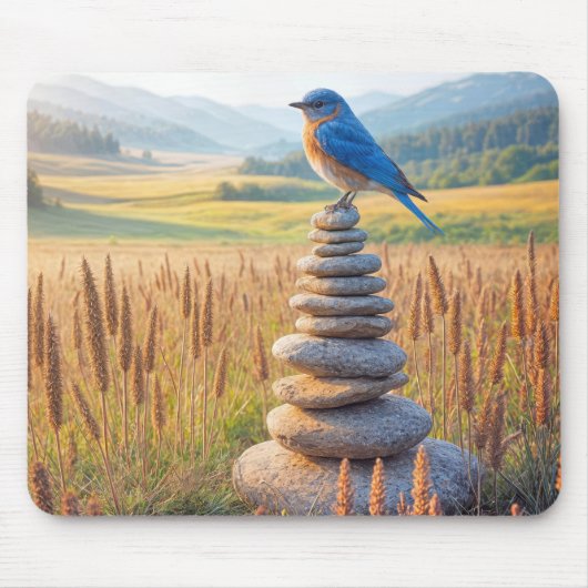 Bluebird op het veld Cairn Muismat (Voorkant)