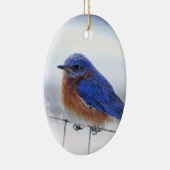 Bluebird oval ornament (Rechts)