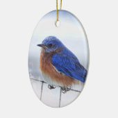 Bluebird oval ornament (Links)