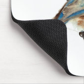 Bluebird Paar Waterverf Kunst Muismat (Hoek)