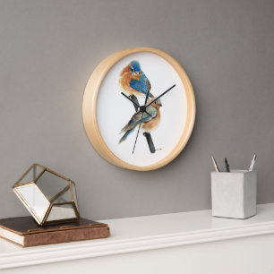 Bluebird Paar Waterverf Schilderen