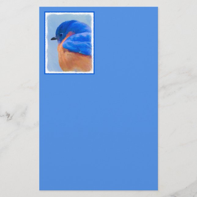 Bluebird Painting - Original Bird Art (Voorkant)