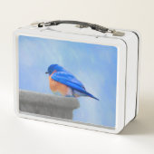 Bluebird Painting - Original Bird Art (Achterkant)