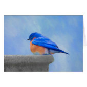 Bluebird Painting - Original Bird Art (Voorkant Horizontaal)