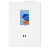 Bluebird Painting - Original Bird Art (Achterkant)