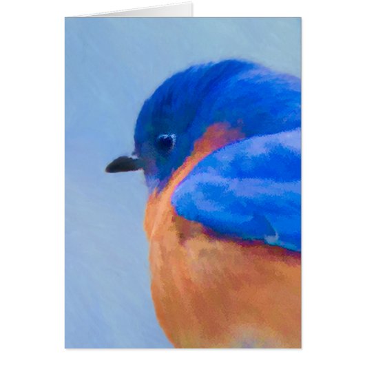 Bluebird Painting - Original Bird Art (Voorkant)