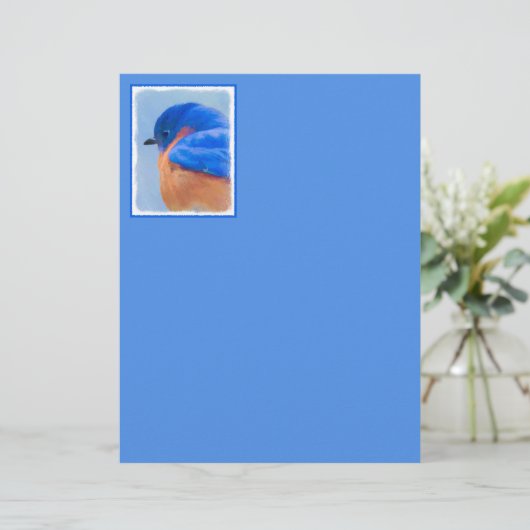 Bluebird Painting - Original Bird Art (Staand voorkant)
