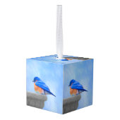 Bluebird Painting - Original Bird Art Decoratie (Achter hoekig)