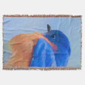 Bluebird Painting - Original Bird Art Deken (Voorkant)