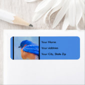 Bluebird Painting - Original Bird Art Etiket (Insitu)