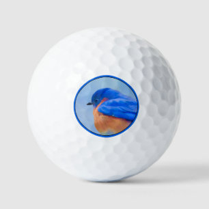 Bluebird Painting - Original Bird Art Golfballen