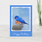 Bluebird Painting - Original Bird Art Kaart (Voorkant)