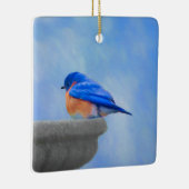 Bluebird Painting - Original Bird Art Keramisch Ornament (Rechts)