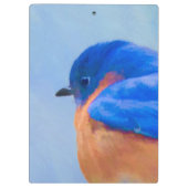 Bluebird Painting - Original Bird Art Klembord (Achterkant)