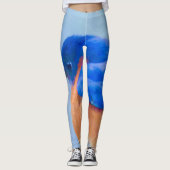 Bluebird Painting - Original Bird Art Leggings (Voorkant)