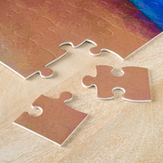 Bluebird Painting - Original Bird Art Legpuzzel (Zijkant)