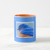 Bluebird Painting - Original Bird Art Mok (Midden)