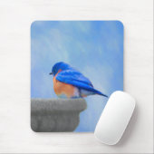 Bluebird Painting - Original Bird Art Muismat (Met muis)