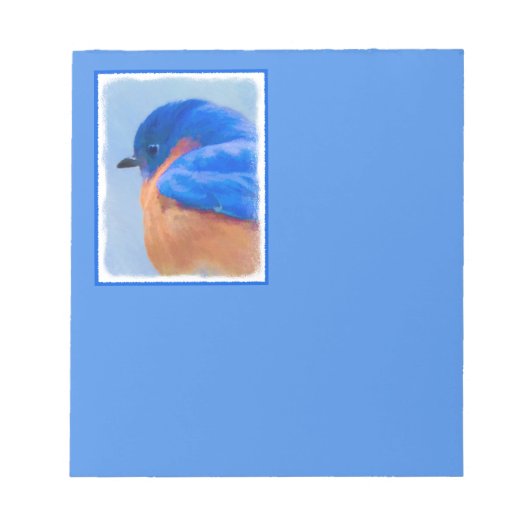 Bluebird Painting - Original Bird Art Notitieblok (Voorkant)