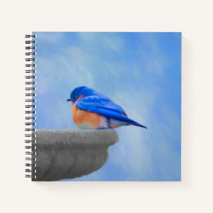 Bluebird Painting - Original Bird Art Notitieboek