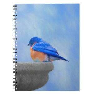 Bluebird Painting - Original Bird Art Notitieboek