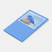 Bluebird Painting - Original Bird Art Post-it® Notes (Schuin)