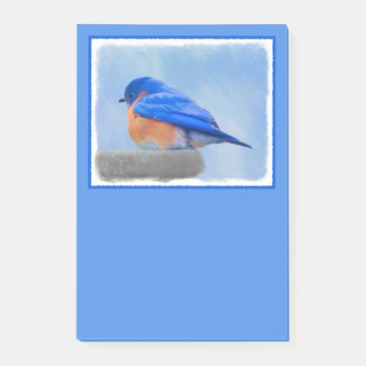 Bluebird Painting - Original Bird Art Post-it® Notes (Voorkant)