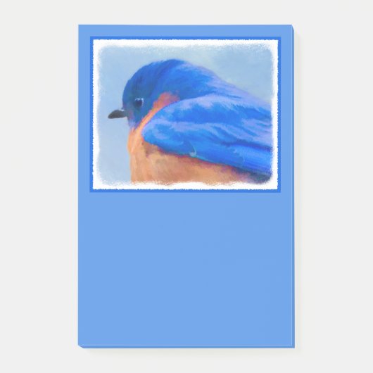 Bluebird Painting - Original Bird Art Post-it® Notes (Voorkant)