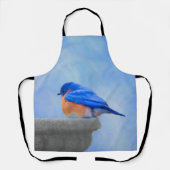 Bluebird Painting - Original Bird Art Schort (Voorkant)