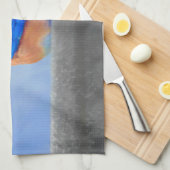 Bluebird Painting - Original Bird Art Theedoek (Quarter Fold)