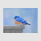Bluebird Painting - Original Bird Art Tissuepapier (Voorkant)