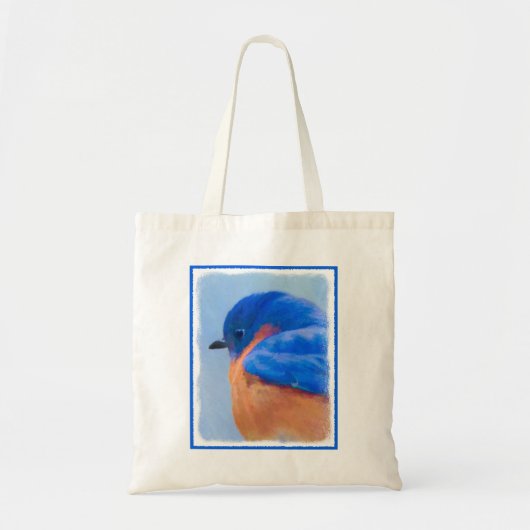 Bluebird Painting - Original Bird Art Tote Bag (Voorkant)