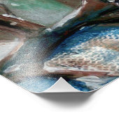 Bluebird Painting Winter Art Foto Afdruk (Hoek)