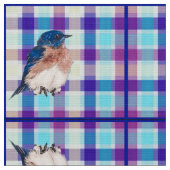 Bluebird Plaid Fabric 1 Stof (Close Up)