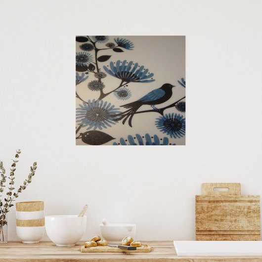 BLUEBIRD POSTER (Keuken)