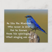 Bluebird Quote Briefkaart (Voorkant)