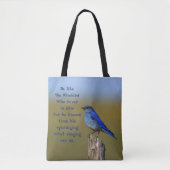 Bluebird Quote Tote Bag (Voorkant)