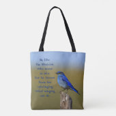 Bluebird Quote Tote Bag (Achterkant)