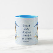 Bluebird Schrift Mok Birdhouse Ecclesiastes (Midden)