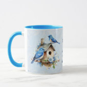 Bluebird Schrift Mok Birdhouse Ecclesiastes (Links)