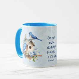 Bluebird Schrift Mok Birdhouse Ecclesiastes
